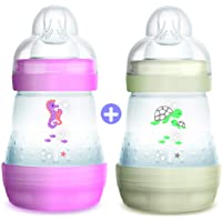 Los mejores  - MAM - Biberón de plástico- 2 x 160 ml- multicolor (5123322)